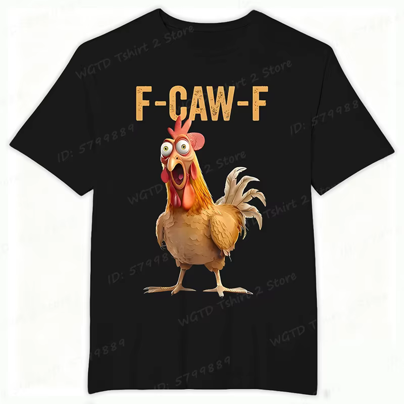 Drôle F Caw F poulet FCAWF poulet T-Shirt hommes drôle Humor T-Shirt col rond manches courtes t-shir