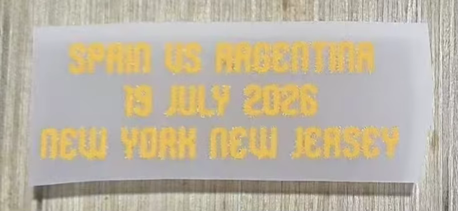 Détail du match final 2026 Espagne vs Argentine MDT haute qualité