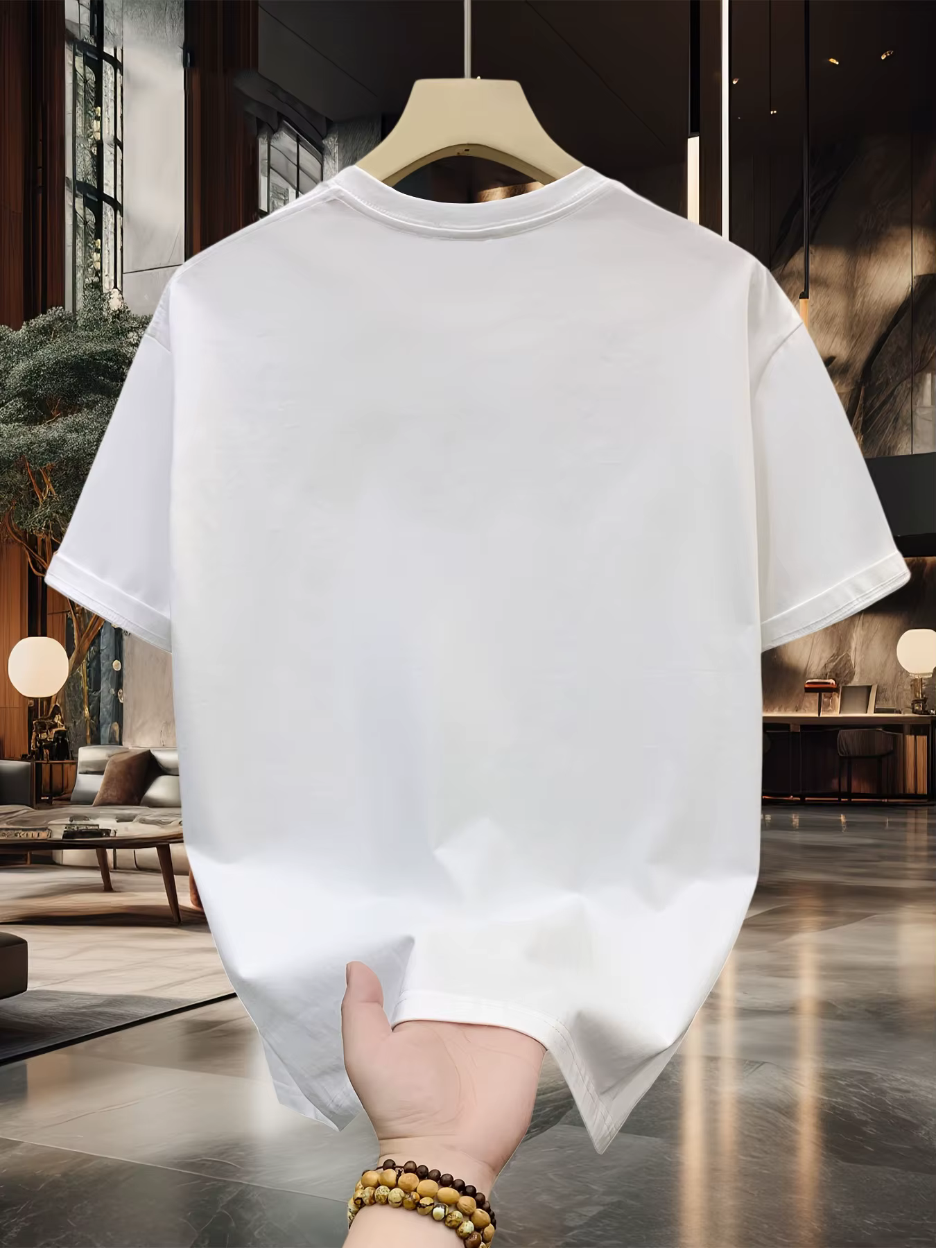 T-shirt d'été pour hommes, 100% coton, décontracté, à la mode, ample, grande taille, motif requin im