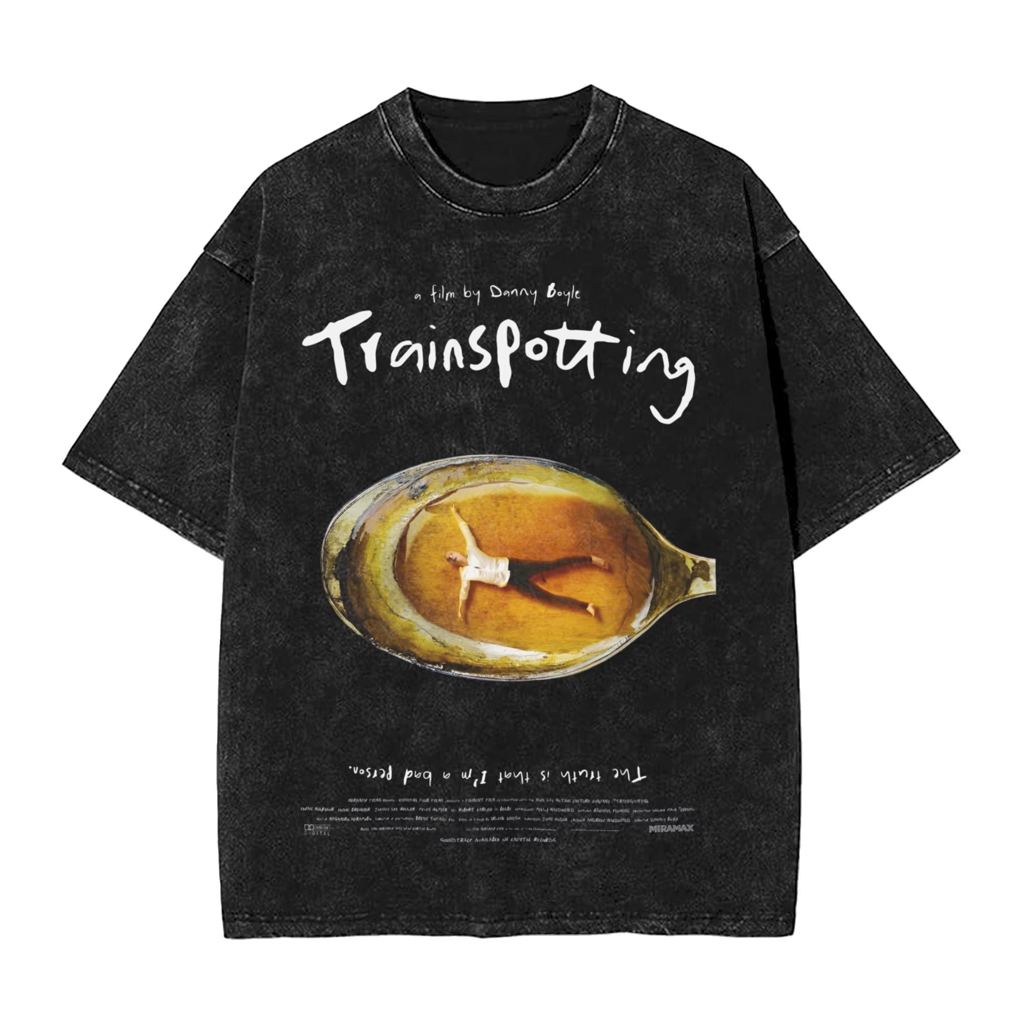 Trainspotting Film hommes T-Shirts lavé drôle T-Shirts à manches courtes col rond T-Shirts coton nou