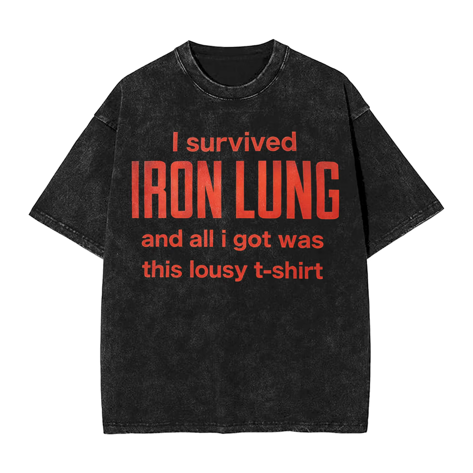 T-shirts délavés Iron Lung Markiplier Movie 2026 Streetwear Hip Hop Nouveauté T-shirts Homme Femme S