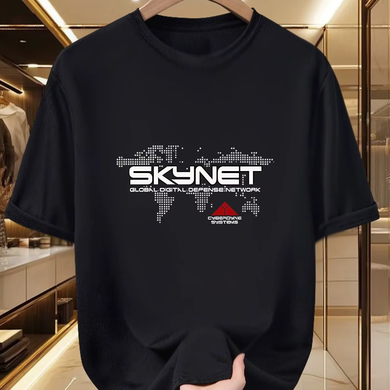 T-shirt graphique pour homme - T-shirt d'été à manches courtes imprimé et accrocheur, design futuris