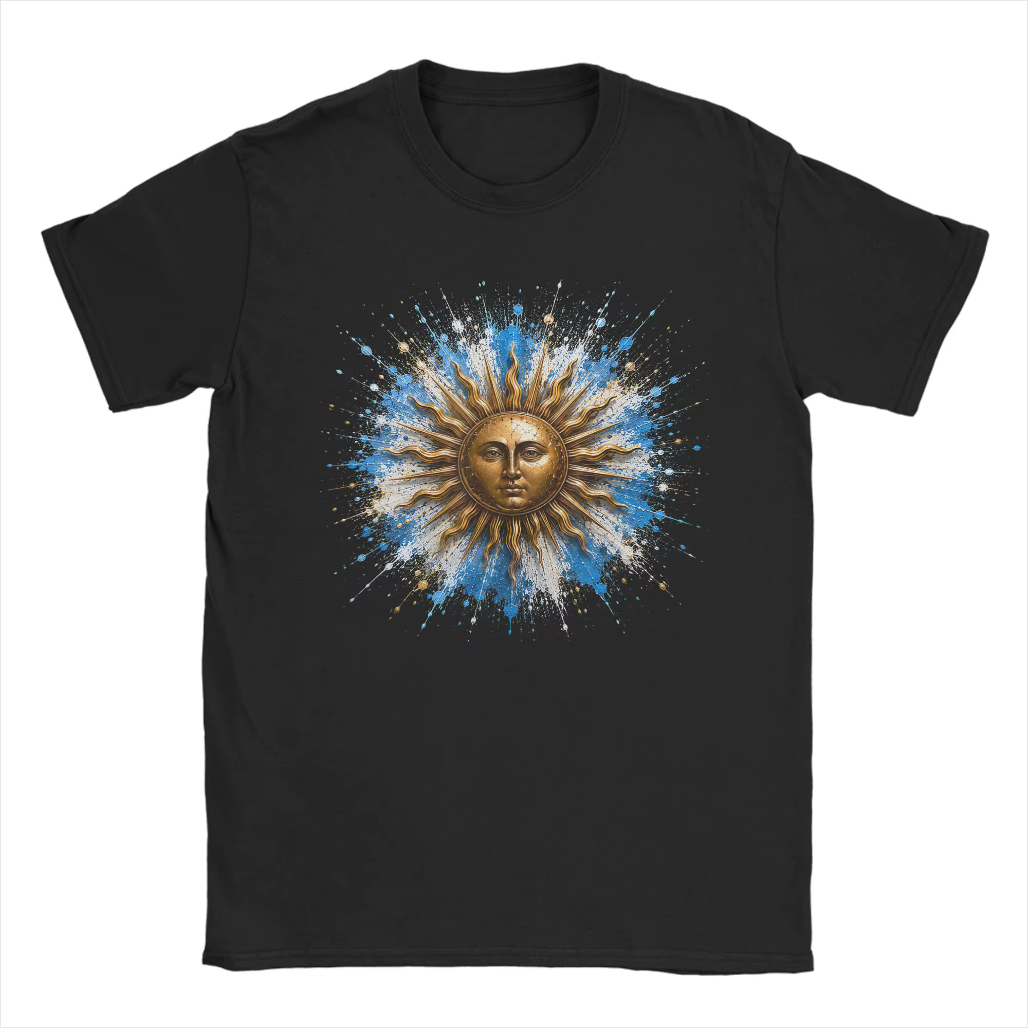 T-shirts graphiques avec drapeau et carte de l'Argentine pour hommes, hauts 100% coton, nouveauté, m