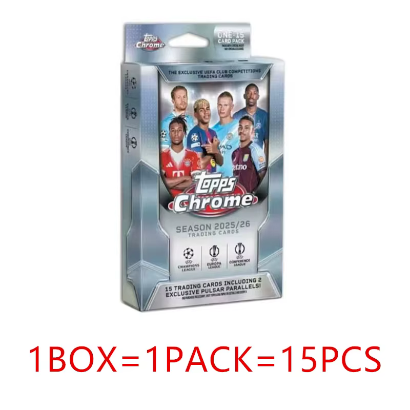 Carte de collection signature TOPPS Chrome UEFA Champions League 2025-26 : Star de football de l'ann