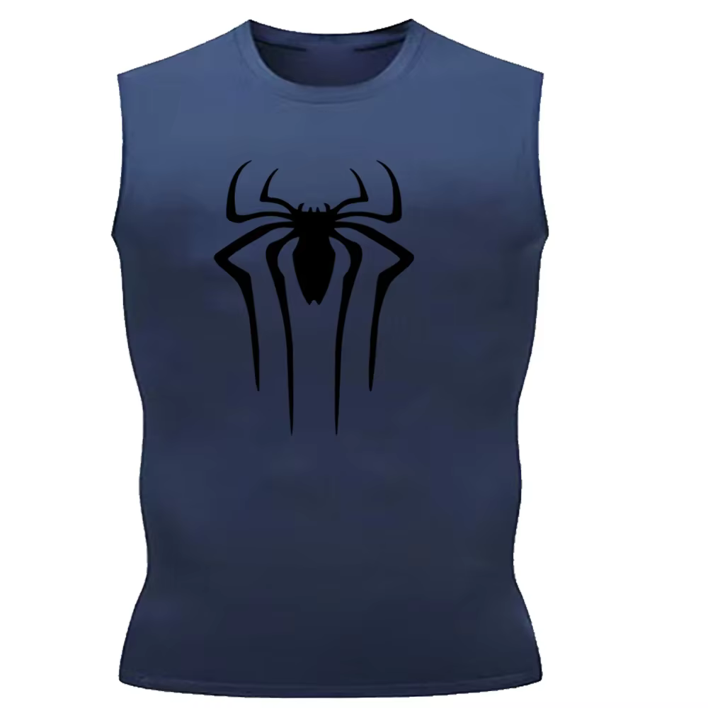Débardeur de Compression pour hommes, chemise de gymnastique sans manches, séchage rapide, solide, v