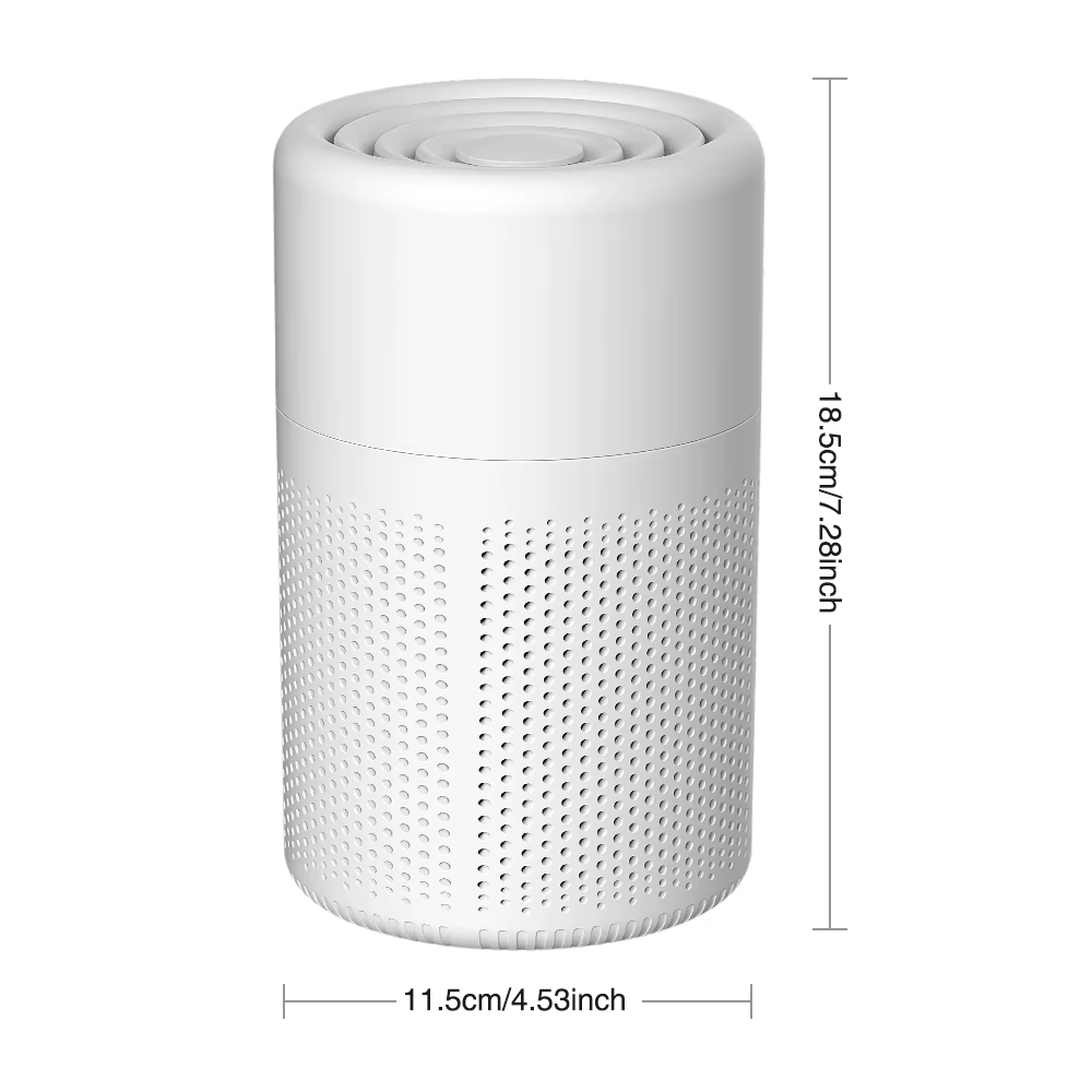 Purificateur d'air avec H13 HEPA + filtre à charbon actif double purification pour 20 ㎡ Chambre lu