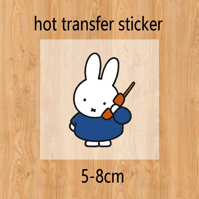 T-shirt Miffys à manches courtes, pull-over, t-shirts colorés avec dessin de lapin, vêtements décont