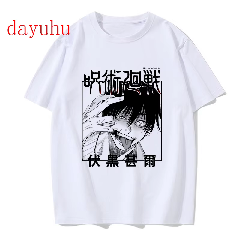 T-shirt Manga japonais Anime Jujutsu Kaisen T-shirt gojo satoru hauts Yuji Itadori t-shirts graphiqu