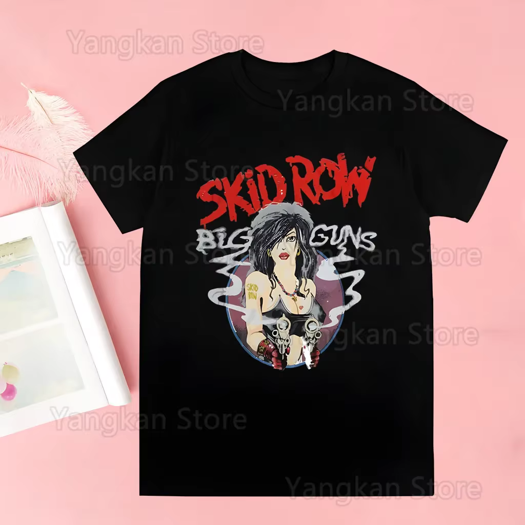 Skid Row été hauts T-shirt femmes T-shirt nouveau T-shirt graphique T-shirt mignon femmes T-shirt fe
