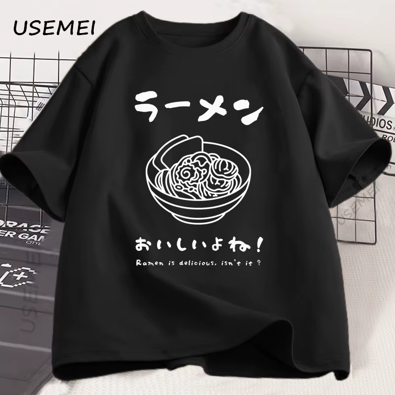 Ramen T-shirt japonais T-shirt amoureux des aliments Kawaii japonais Streetwear Foodie nouilles T-sh