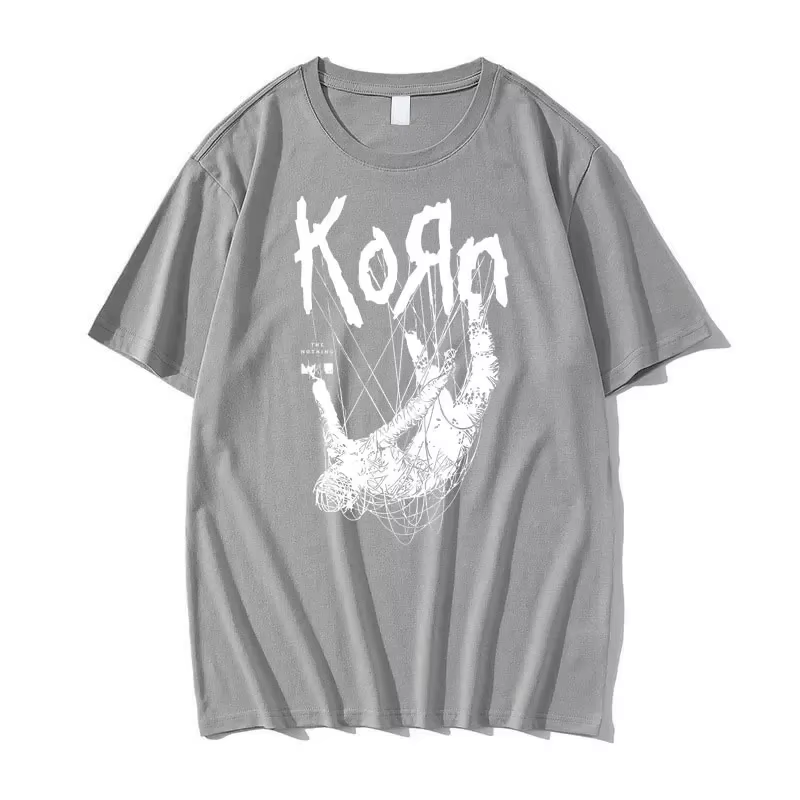 T-shirt manches courtes pour homme, streetwear décontracté en pur coton, chanteur américain, groupe 