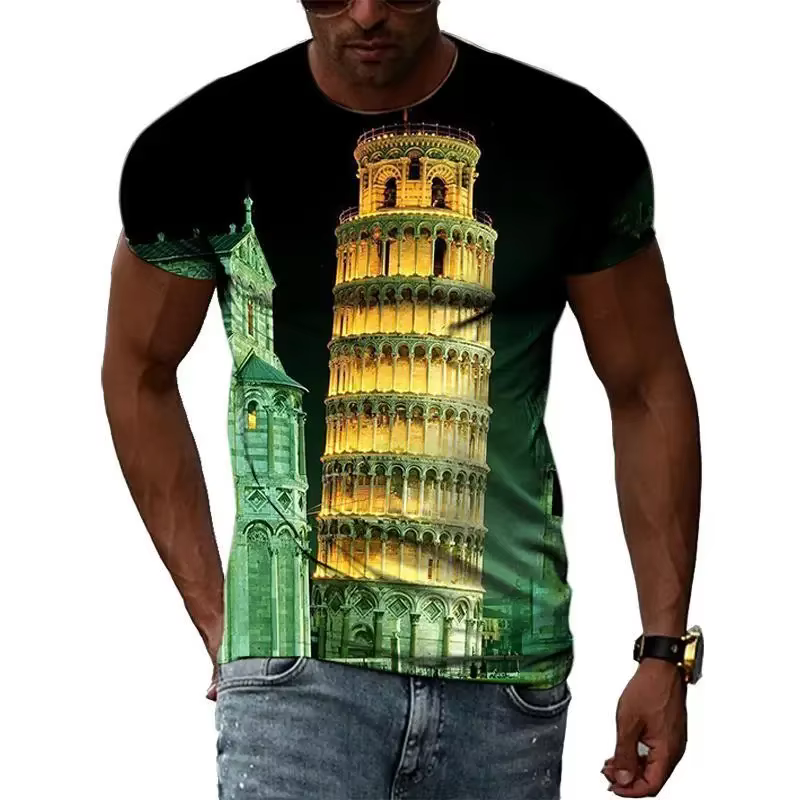 T-shirt de sport respirant à séchage rapide pour homme, imprimé 3D drapeau italien, maillot de footb
