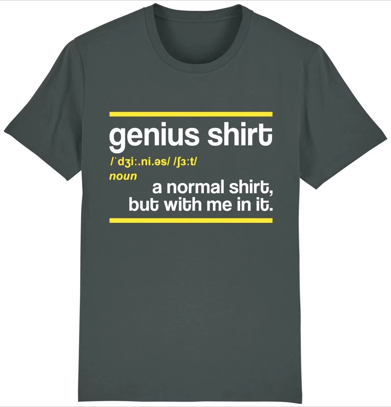 Chemise génie drôle une chemise normale mais avec moi en lui Meme t-shirt femmes hommes Gif t-shirt