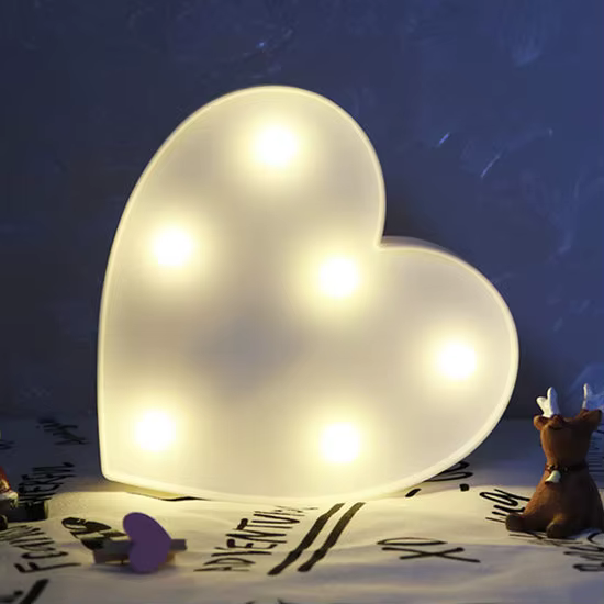 Guirxiété lumineuse LED avec étiquette de lettre pour la décoration de la maison, guirxiété dégradée