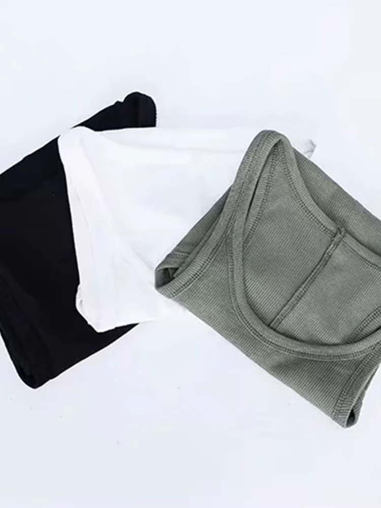 T-shirt en fibre de bois pour femmes, vêtement de base, couleur verte douce, vintage, années 90, coo