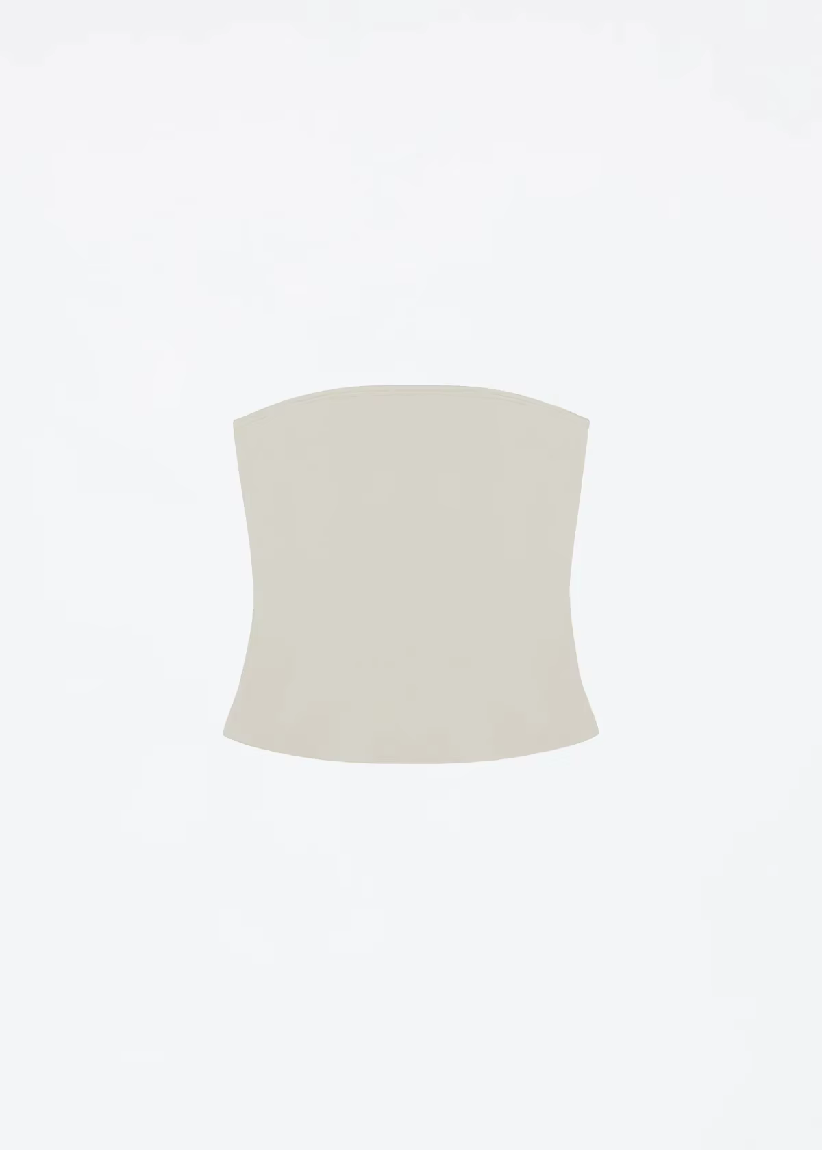 Débardeur sans manches Misty Blue en couleur Soybean – Haut court minimaliste et ajusté, même style