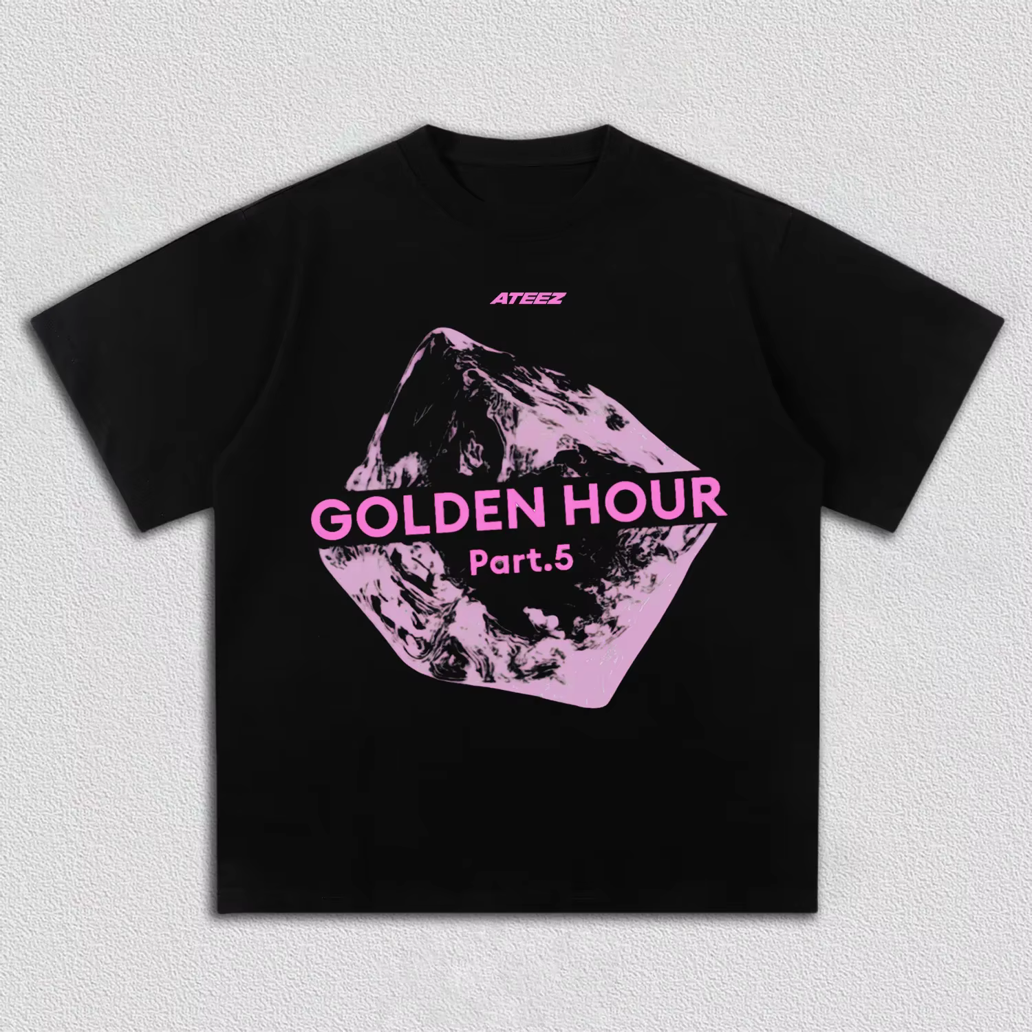 ATEEZ Album GOLDEN HOUR : Part.5 T-shirts imprimés pour hommes et femmes, 100% coton, vêtements Y2K,