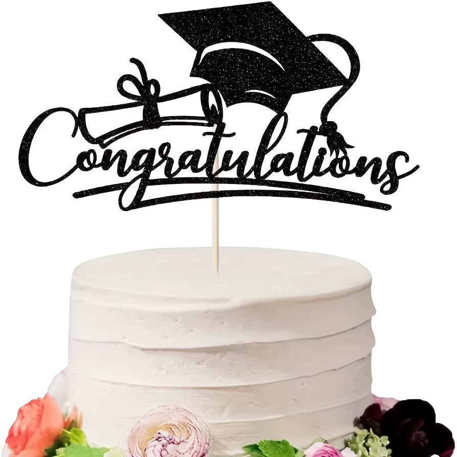 Décoration de gâteau de remise de diplôme, 1 pièce, décoration de gâteau de remise de diplôme de fél