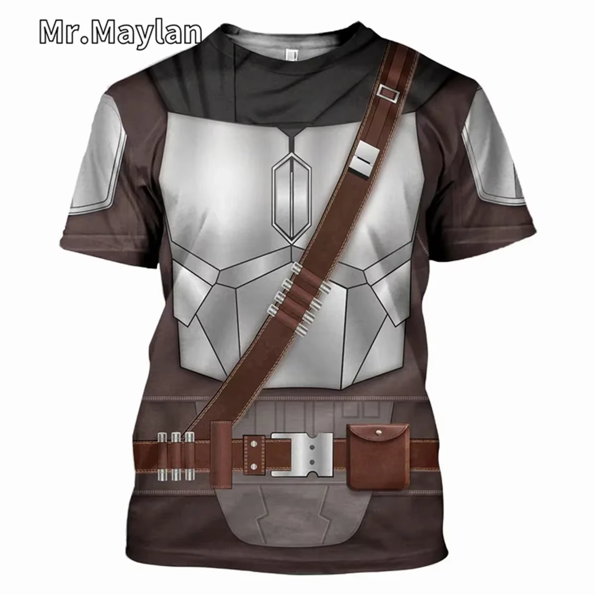T-shirt à manches courtes pour hommes, imprimé en 3D sur le thème de Darth Vader, respirant, à sécha