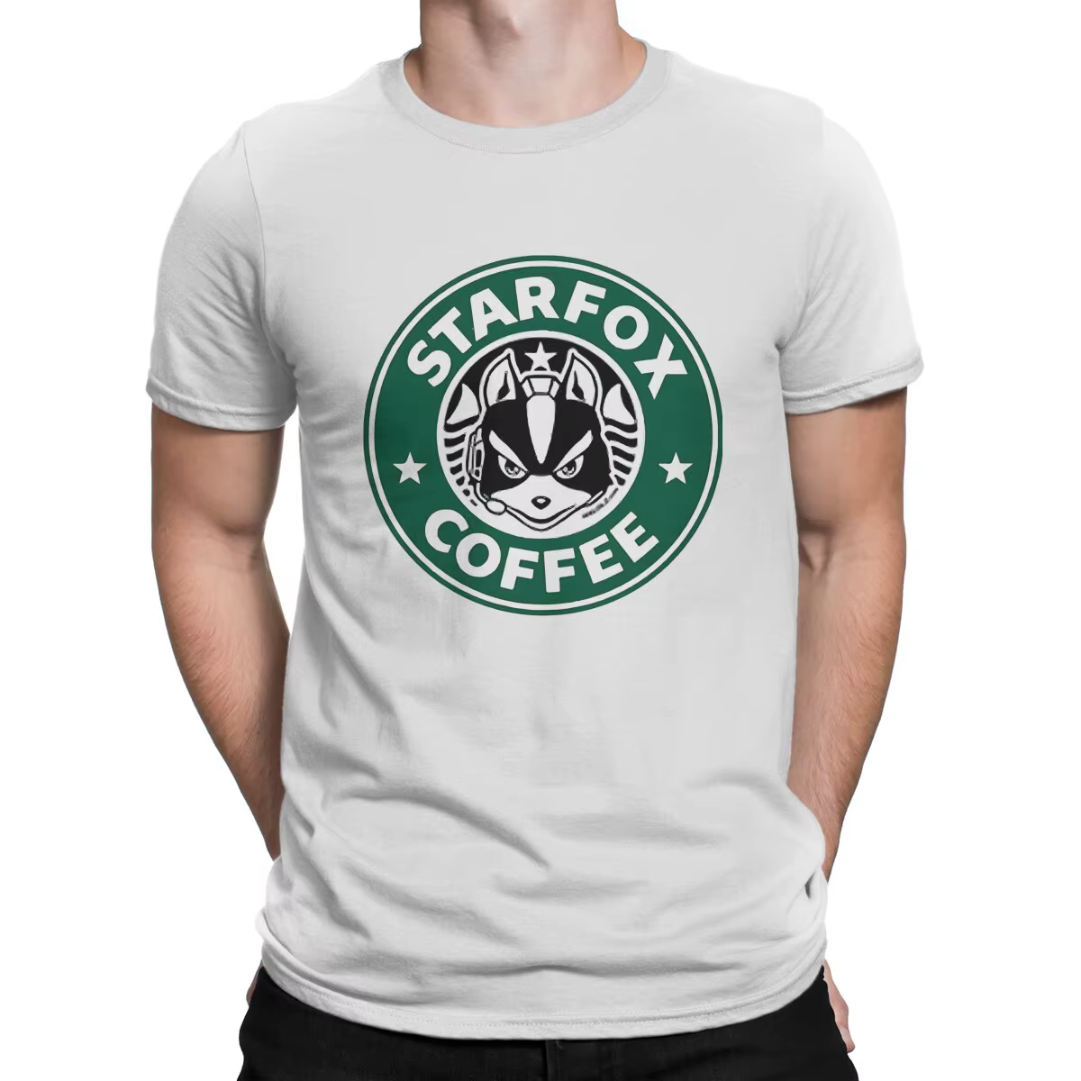 Star Fox-T-shirt à col rond pour hommes, T-shirt de base Startorch, Vêtements de jeu personnalisés,