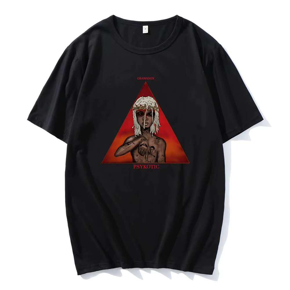 OsamaSon Psykotic t-shirts Album impression graphique t-shirts à manches courtes coton hommes/femmes