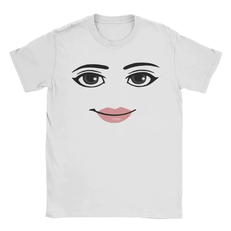 Nouveauté Robloxs visage jeu Meme graphique T-shirts hommes femmes mode à manches courtes T-shirts u