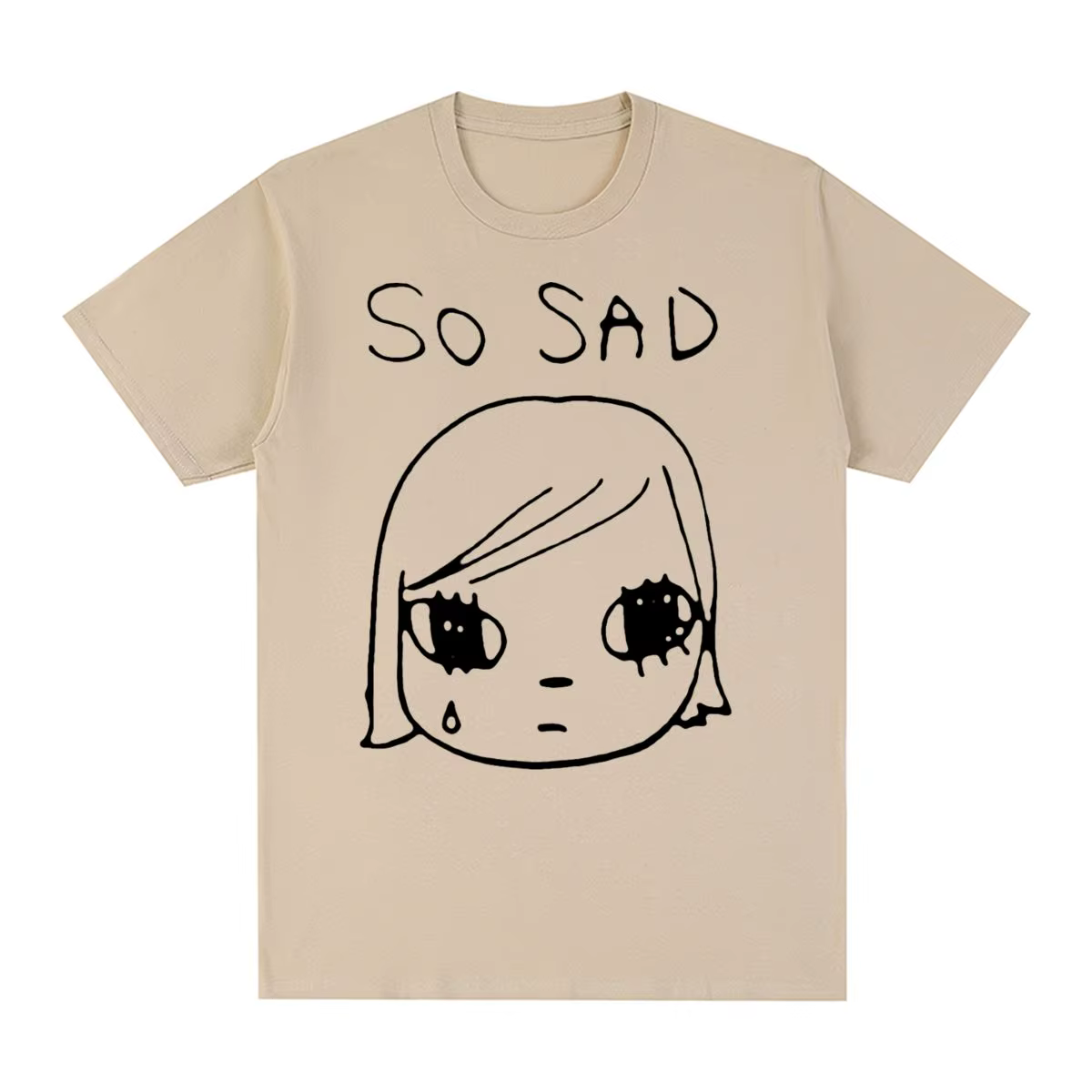 Yoshitomo Nara triste Vintage T-shirt japon fête coton hommes T-shirt nouveau T-shirt femmes hauts