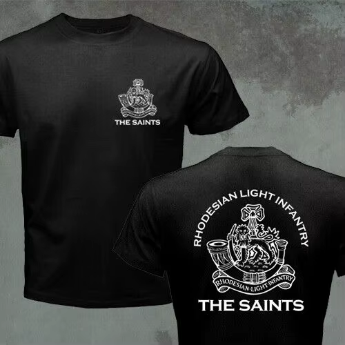 RLI Commando Rhodesian-T-shirt à Manches Courtes en 100% Coton, Vêtement observateur et Décontracté,