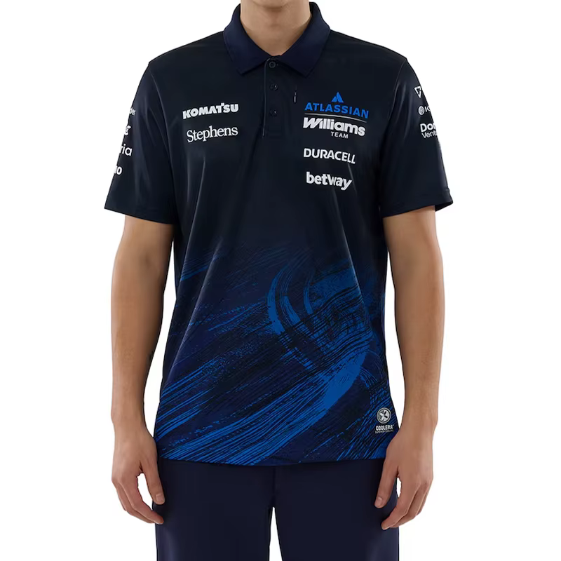Nouveaux t-shirts et polos Williams Formula pour hommes, pilotes Carlos Sainz 55 et Alex Albon 23, p