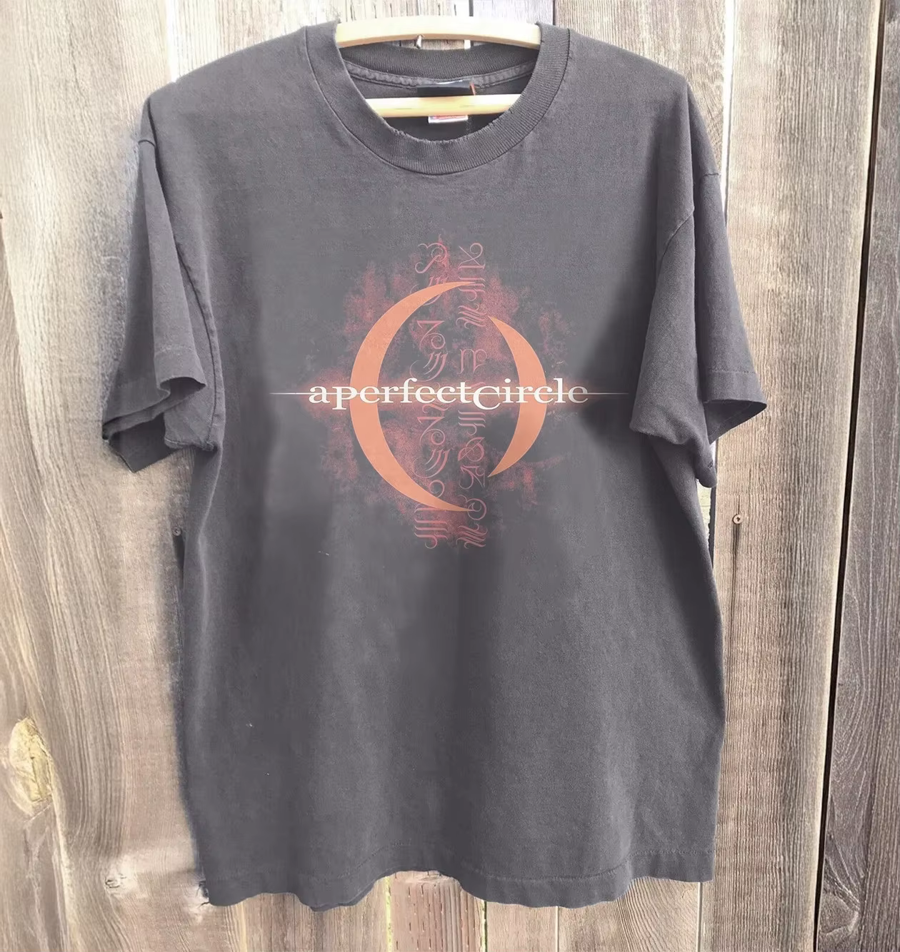 T-Shirt unisexe noir du groupe de rock A Perfect Circle, couleur charbon, Harajuku, pour hommes