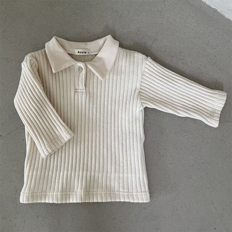 T-shirt manches longues en coton pour bébé garçon et fille, vêtement pour enfant en bas âge, avec re