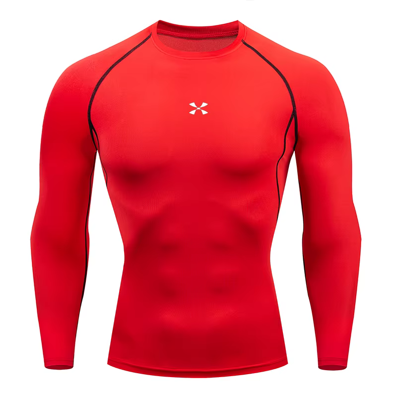 T-shirt de compression pour homme, vêtements de sport d'été, t-shirt de course, hauts de sport élast