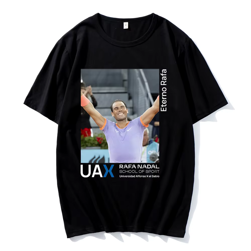 Rafael Nadal T-shirt commémoratif classique 20 Grand Slam Champion T-shirt unisexe coton Nadal espag