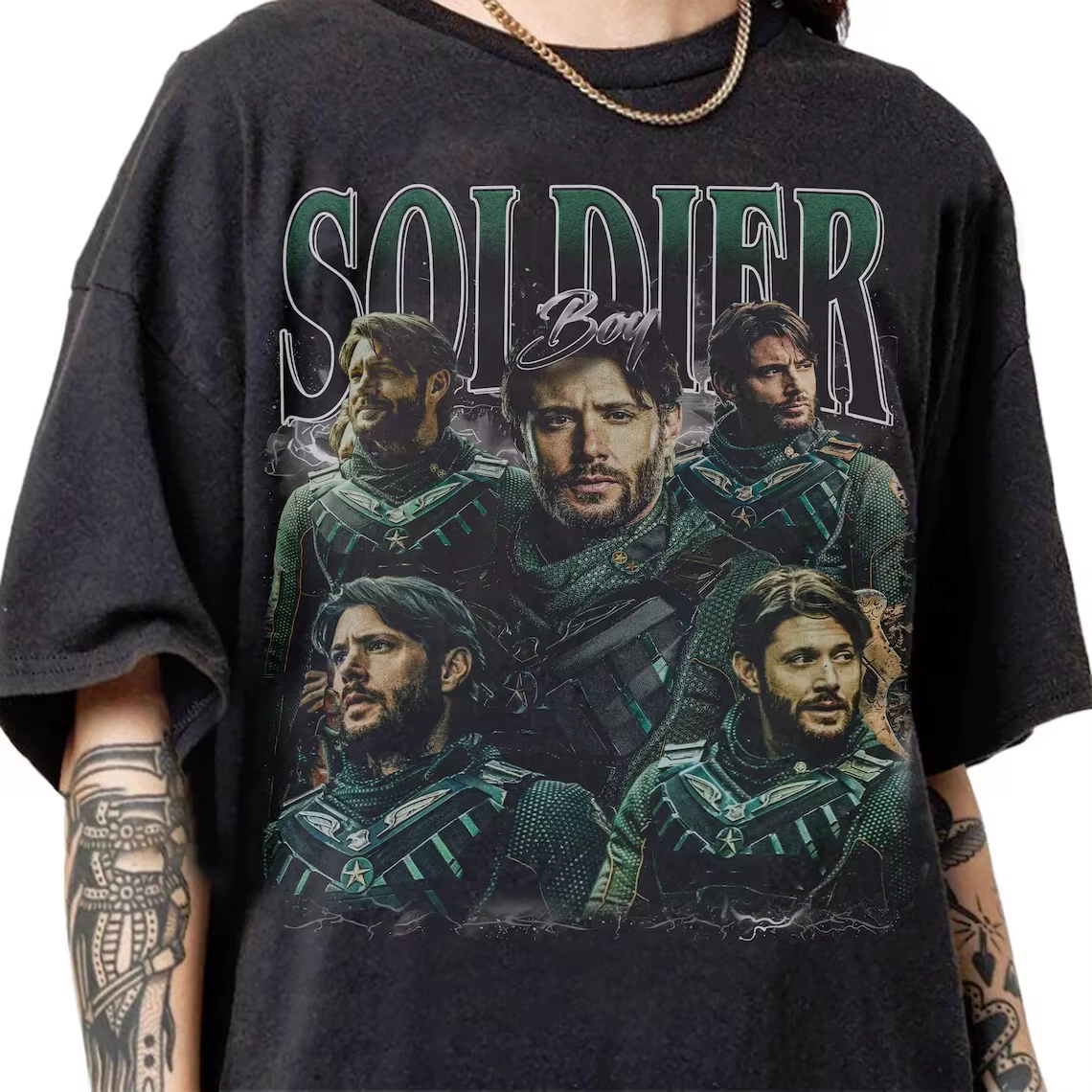 T-shirt vintage The Boys Soldier Boy des années 90, style bootleg, pour hommes et femmes, vêtements 