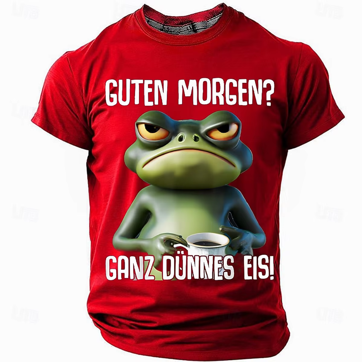 T-shirt décontracté à manches courtes et col rond pour hommes, avec des citations de café intéressan