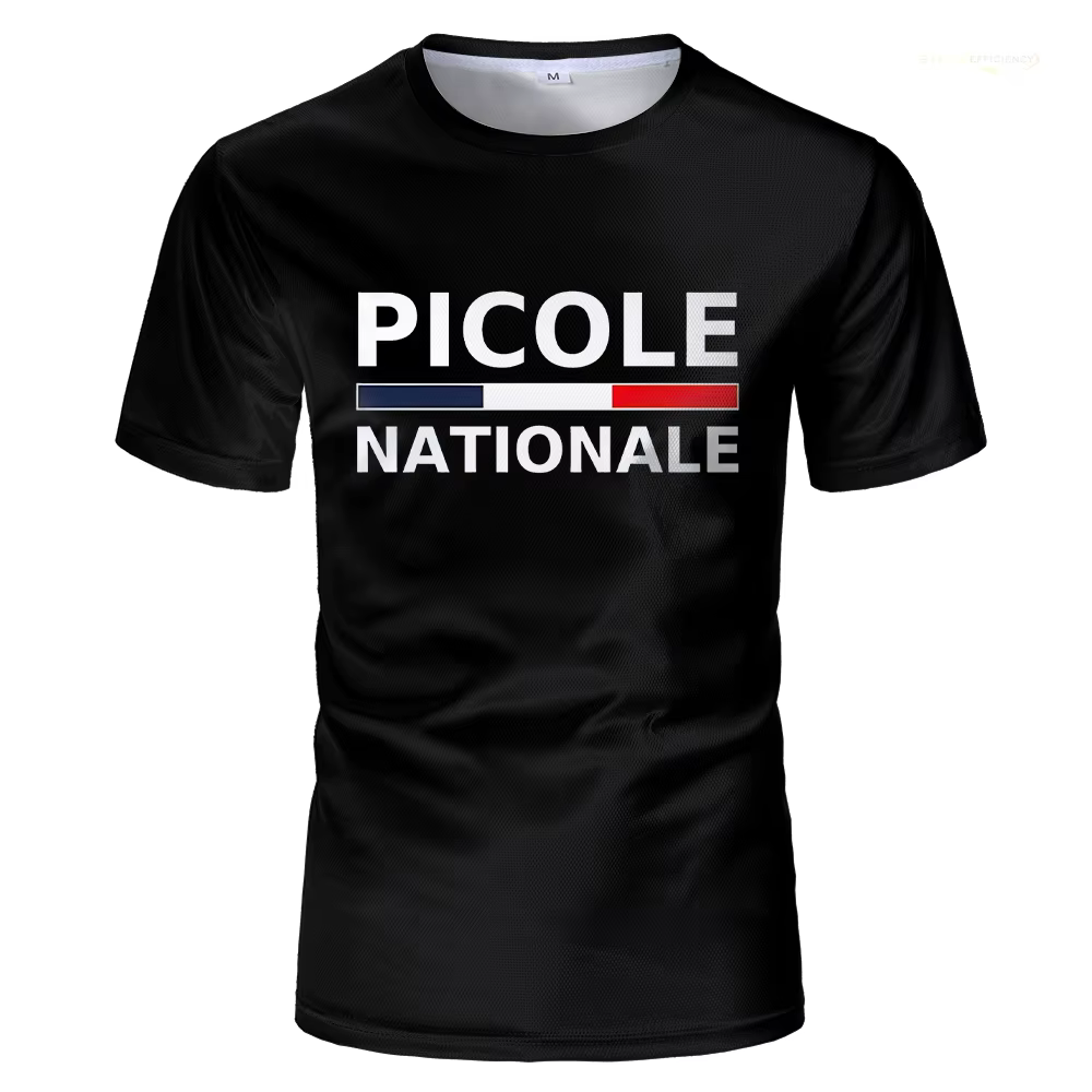 T-shirt ample pour homme imprimé 3D Picole Nationale, T-shirt humoristique Picole, hauts classiques 