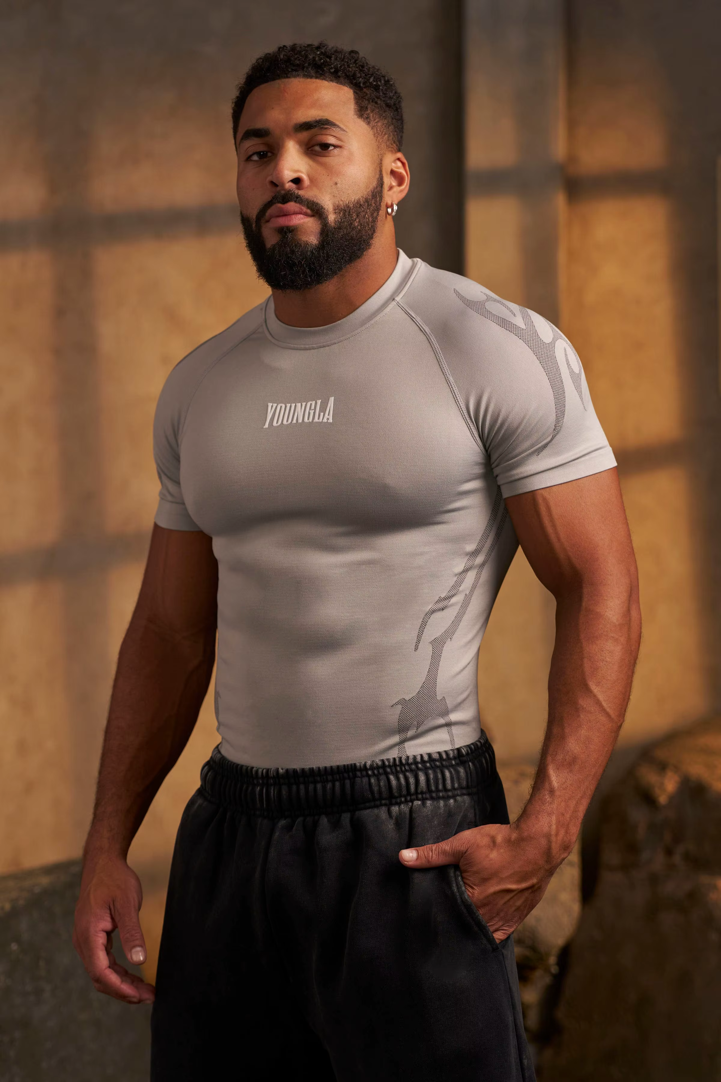T-shirt ajusté pour homme, été américain, nouveau, pour le sport, la course à pied, l'entraînement,