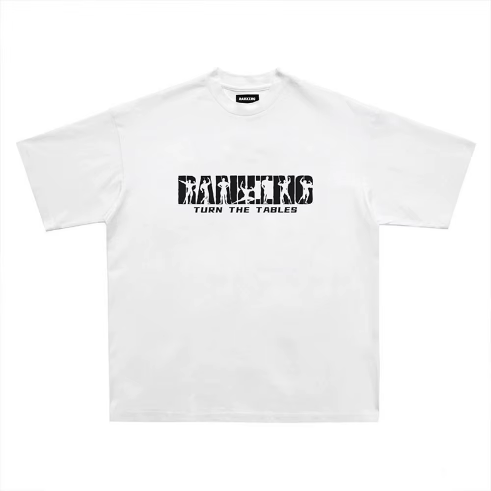 T-shirt col rond pour hommes, confortable et respirant, avec lettres imprimées, entraînement muscula