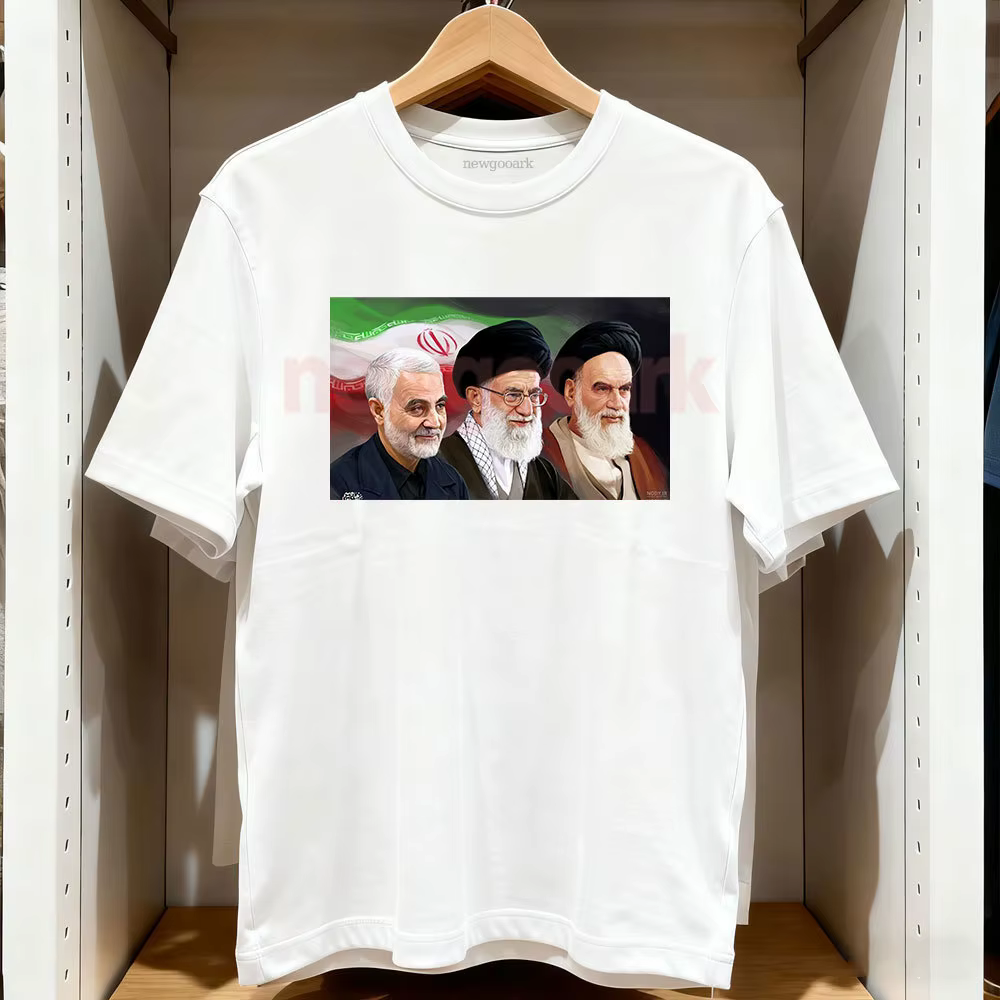 T-shirt en coton respirant pour homme et femme, motif graphique, en mémoire de Qasem Soleimani, Ali