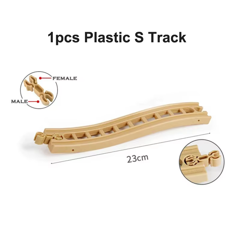 Nouveaux toutes sortes de pistes en bois et plastique, accessoires, pont incurvé, adaptés aux pistes