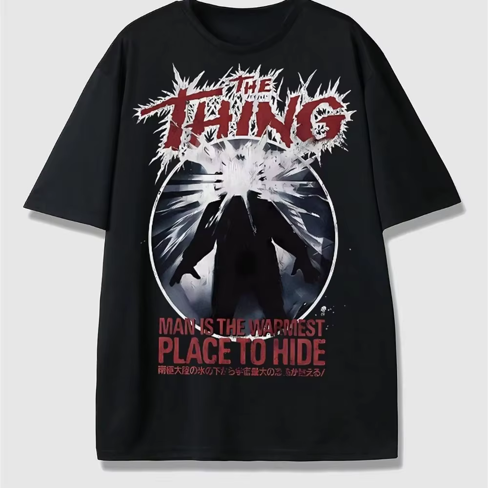 T-shirt pour homme « Monster » - T-shirt rétro d'horreur pour homme, nouveau style d'été, tendance u