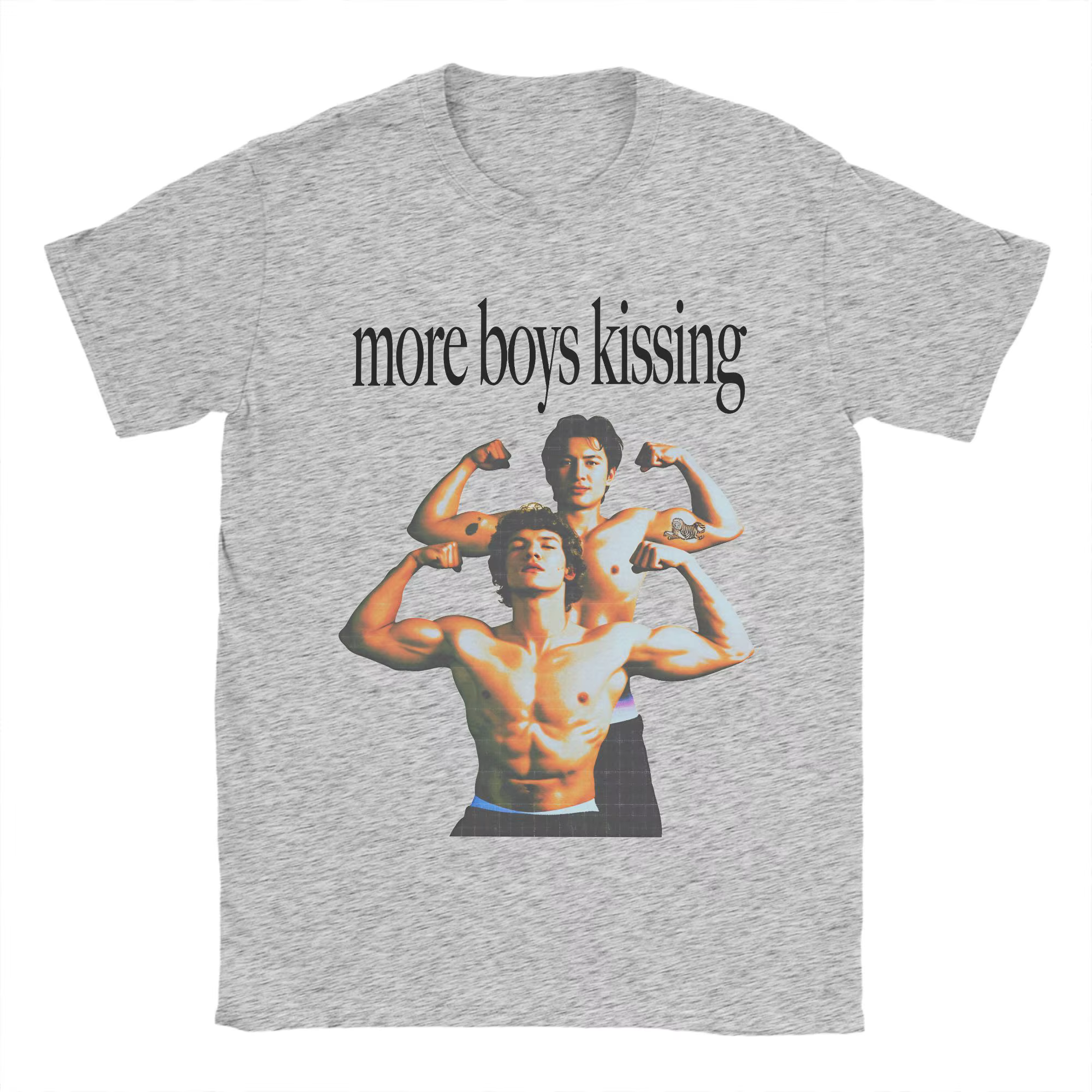 T-shirt More Boy Kissing Hip Hop Heated Rivalry Beach Tee Shirt Vêtements imprimés basiques Idée cad