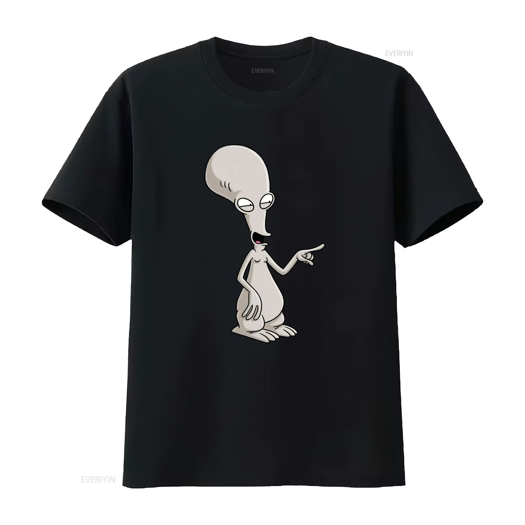 T-shirt Roger Smith The Alien à imprimé dessin animé pour tailles S à 5XL, fabriqué aux États-Unis, 
