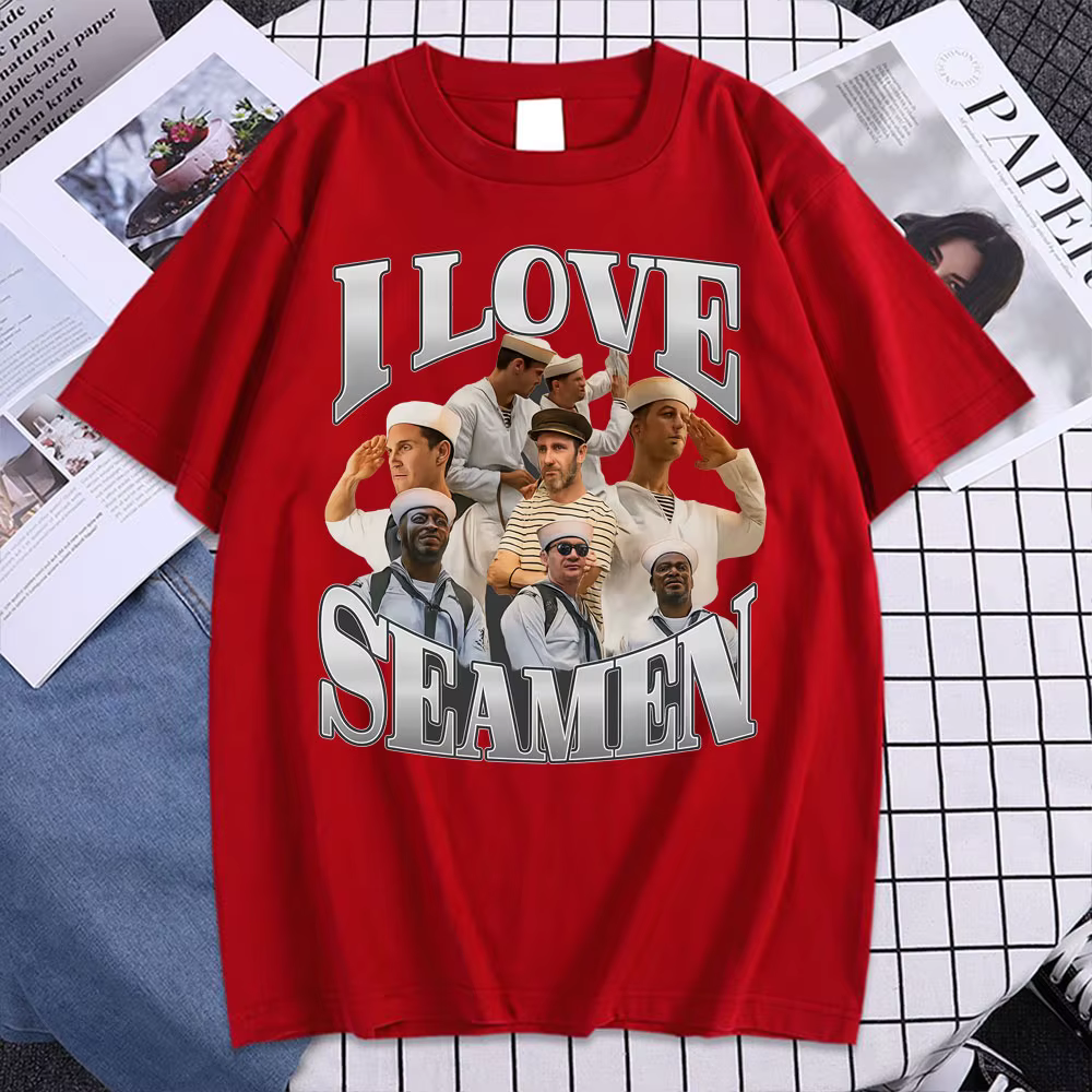 J'aime Seamen graphique t-shirt drôle Meme T-shirts hommes femmes mode été hauts à manches courtes t