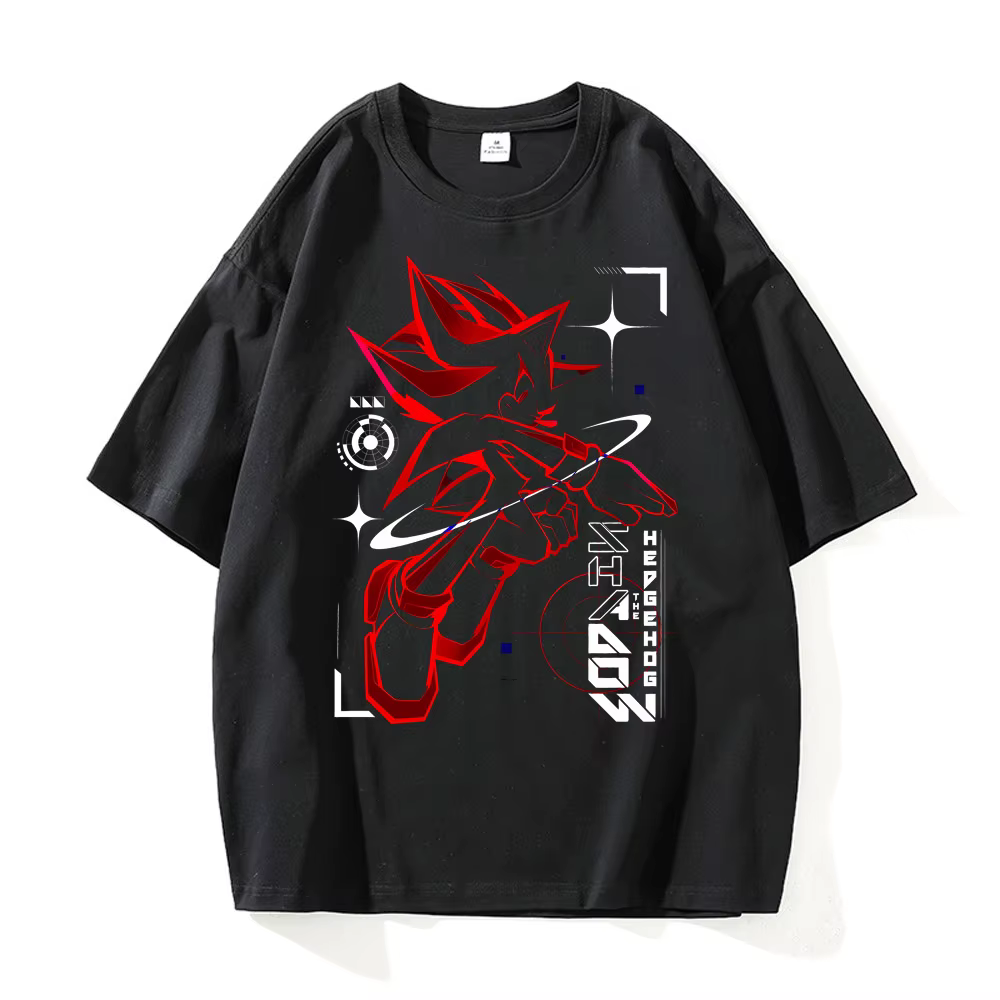 T-shirt en coton imprimé Shadelkasgehogs pour hommes, t-shirts basiques, cadeau d'anniversaire, mode