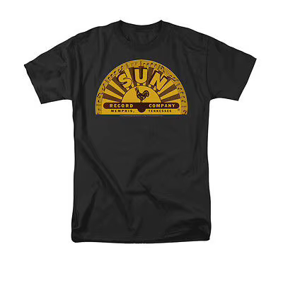 Sun Records Logo traditionnel t-shirt hommes marque de luxe t-shirt été marque couverture en coton t