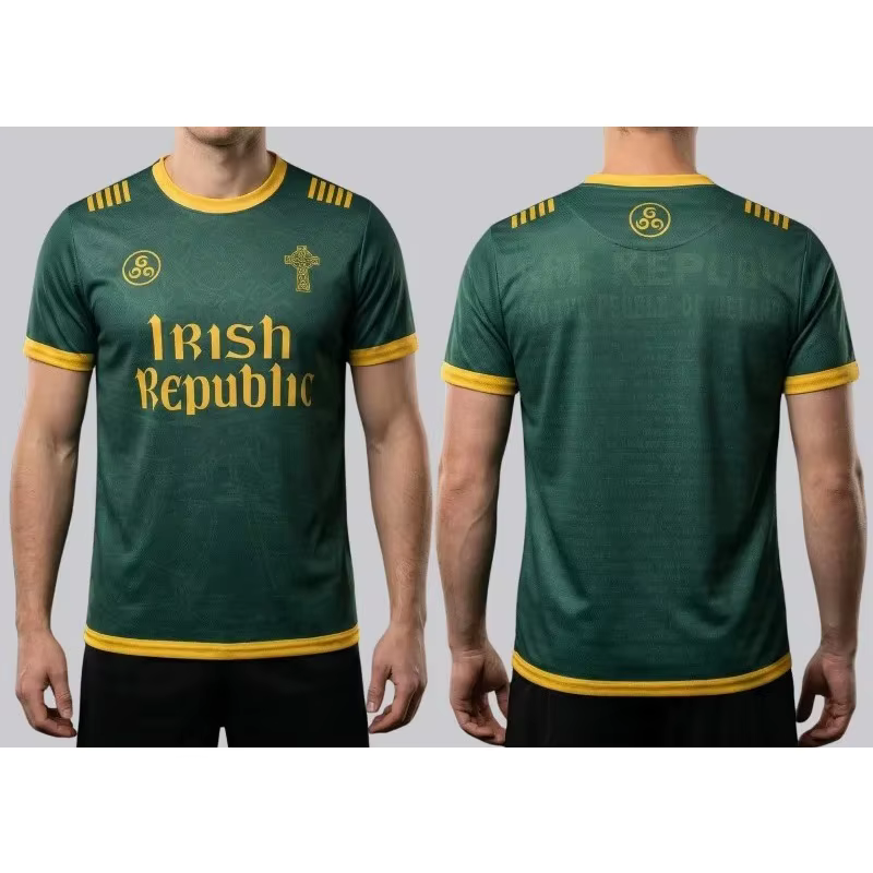 T-shirt Commémoratif Croix Celtique République Irlandaise pour Femme – Respirant, Décontracté, Stree
