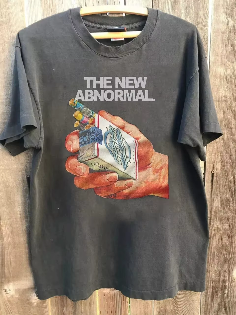 T-shirt The Strokes The New Abnormal, couleur anthracite, unisexe, pour hommes et femmes, vêtements 