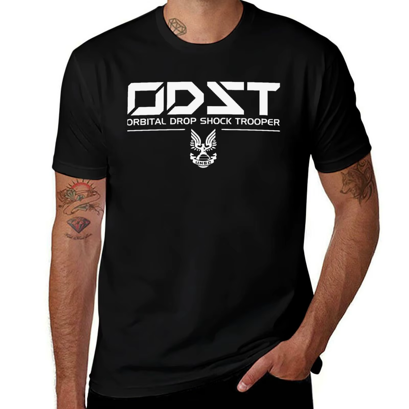 ODST chemise T-Shirt blanc homme T-Shirt graphique coton T-Shirt 100% coton T-Shirt pack T-Shirt