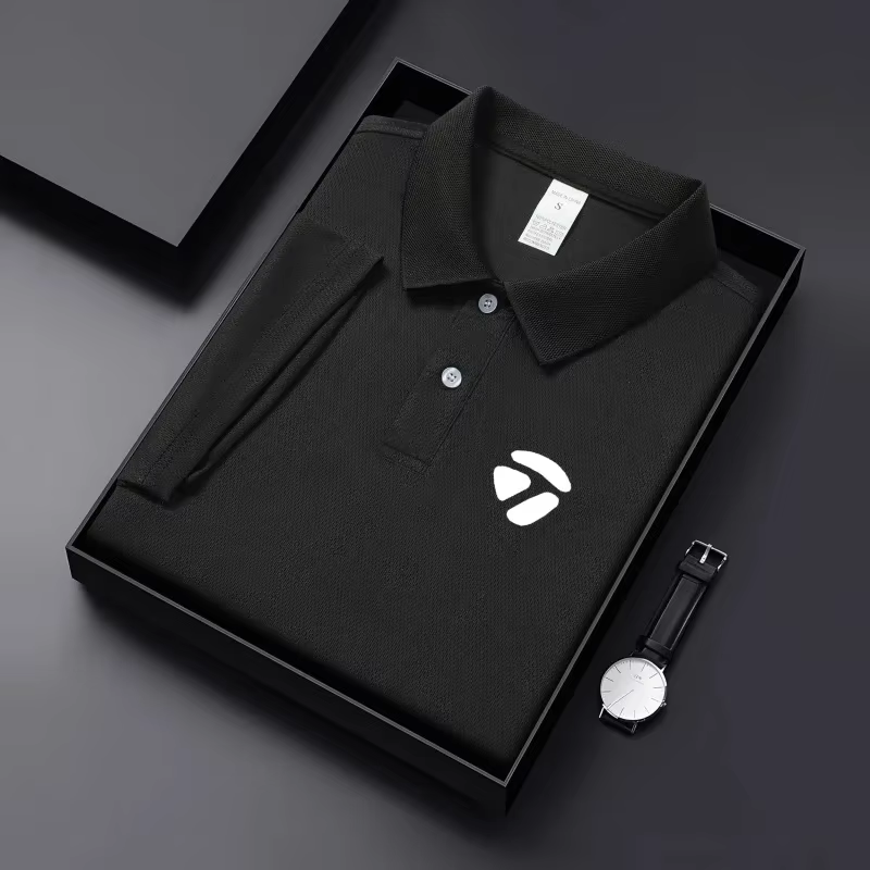 T-shirt décontracté à manches courtes et col revers pour homme, idéal printemps-été, style sport gol